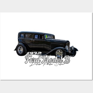 1932 Ford Model B Deluxe Fordor Sedan Posters and Art